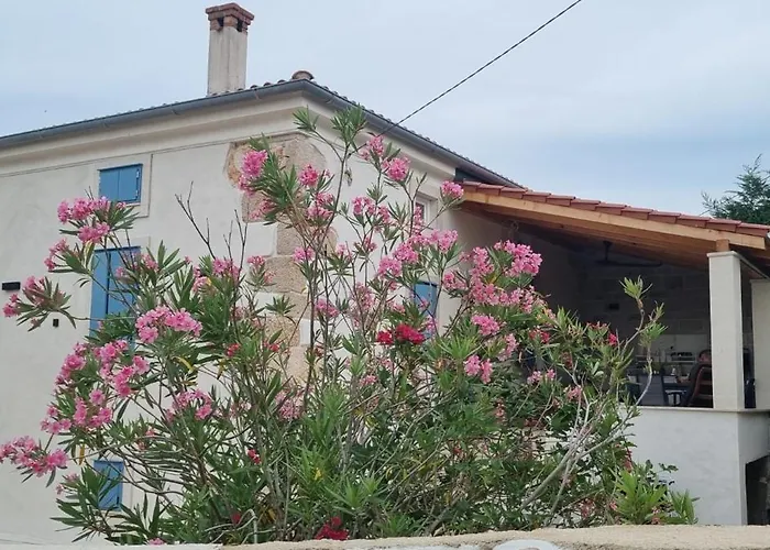 Mare - Island Krk, Traditional Stone House With Pool Kras